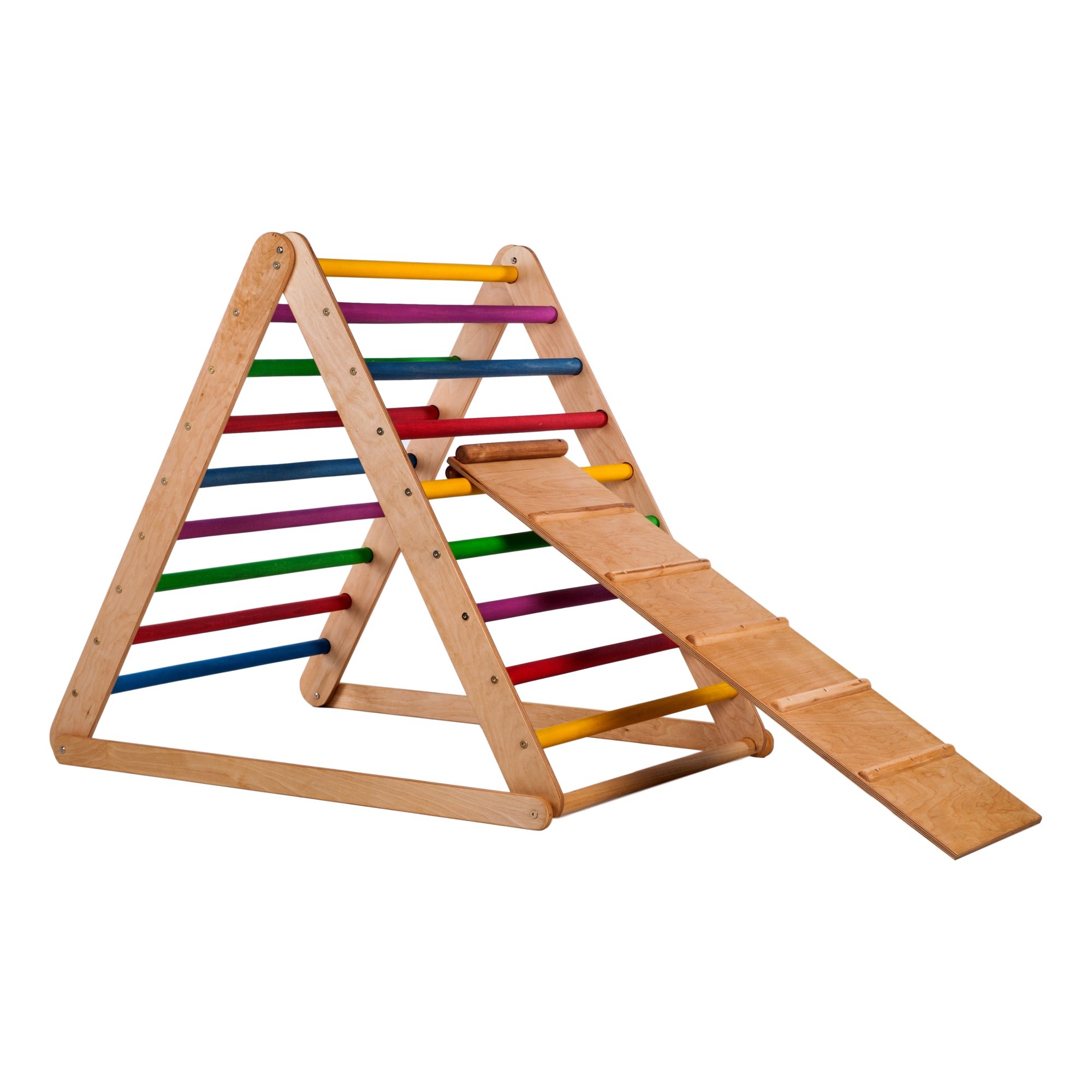 The 'TRINGO' Kids indoor Wooden Climbing Frame Triangle - Dinky Danky